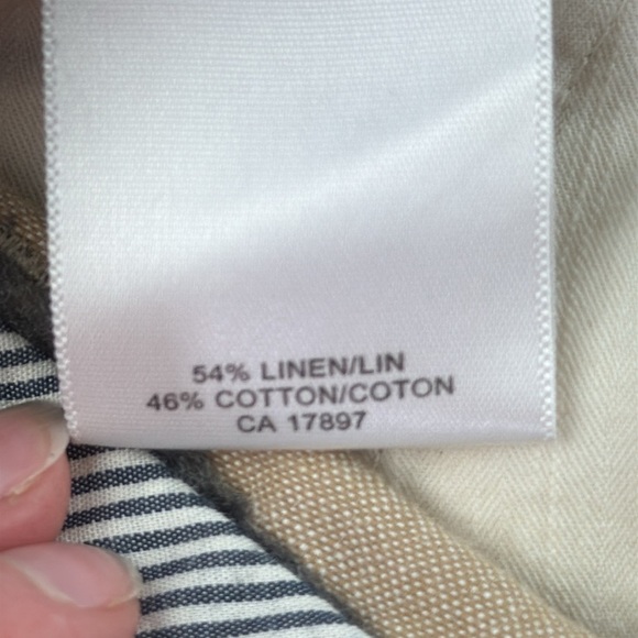 Banana Republic Women's Relaxed Fit Linen Blend Casual Pants - Picture 11 of 15